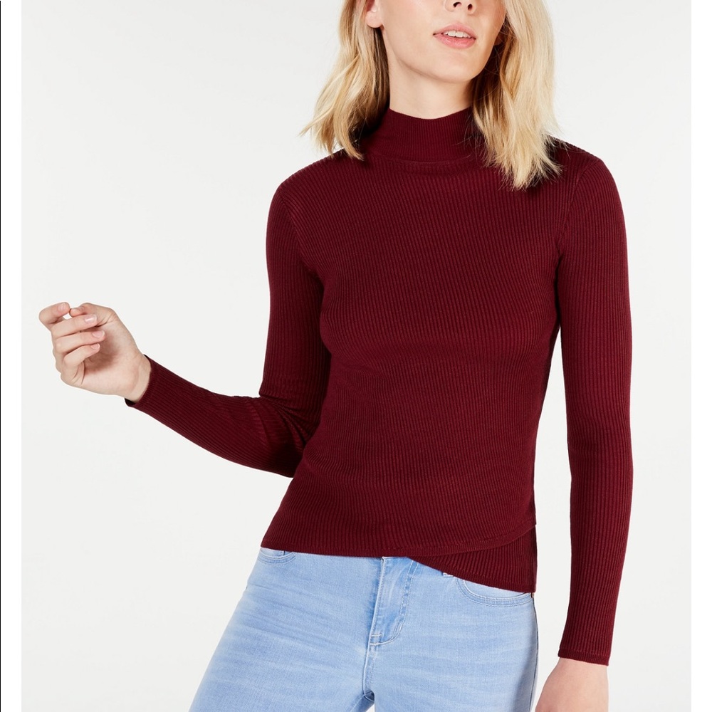Plum turtleneck